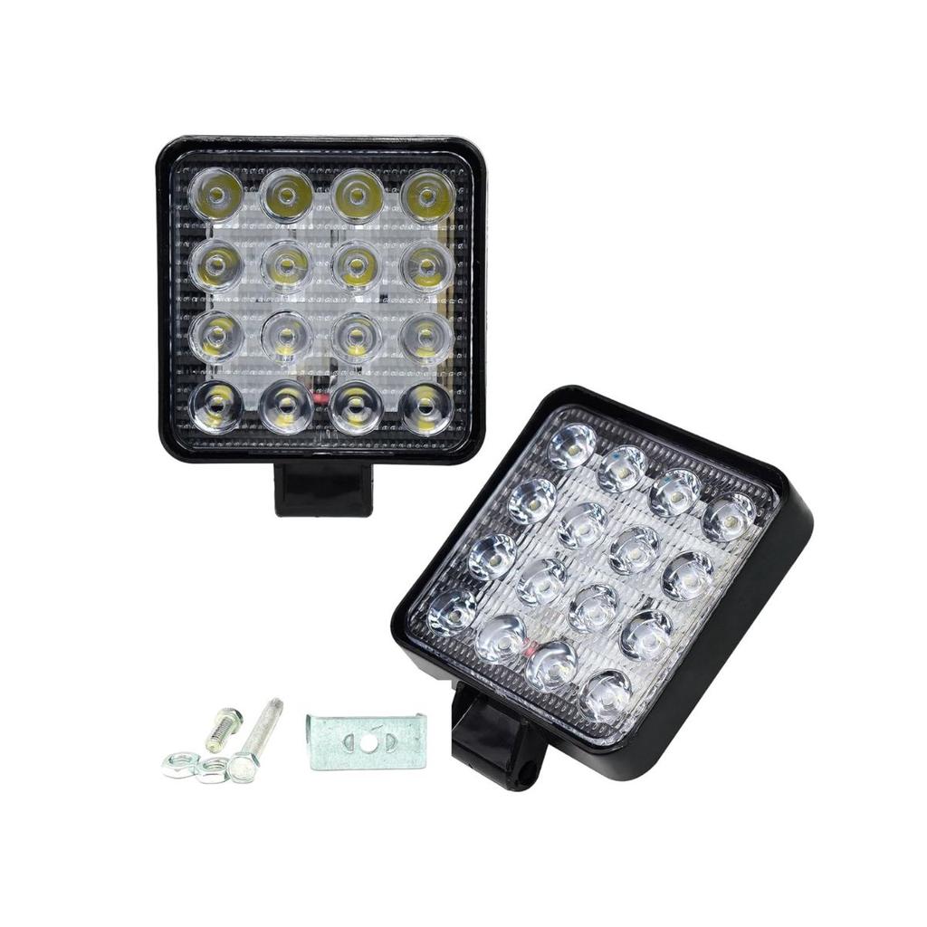 APSMOTIV Tractor LED Work Light, Spot & Flood Light Off APSMOTIV 16 LED Work Light Bar For, Ford, Trucks, Boats Spot, Tractor | 12V-24V Aluminum