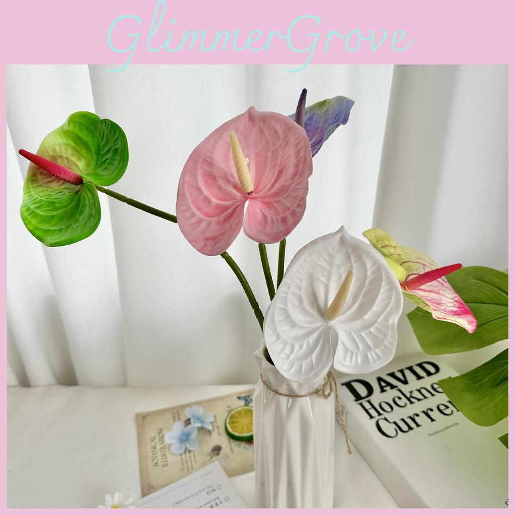Artificial Flower Anthurium Wedding Hotel Restaurant Room Wall Decoration