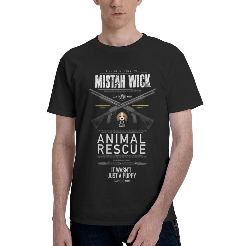 John Wick 24 100 Cotton Casual Breathable Confortable Manga New In Tops And TShirts Mens Wear