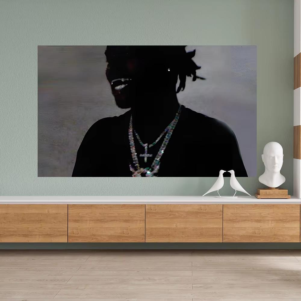 Jmg Household Supplies 1Pc Ken Rapper Carsons Tapestry Chaos Music Album Cover Poster Wall Hanging Decoration Bedroom University Dormitory Decoration