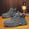 Dirt-resistant Black Thick-soled Wear-resistant Shoes, Waterproof Sports Dad Shoes, Heightening Casual Running Shoes