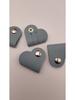 Leather Heart-shaped Cable and Earphone Organizer