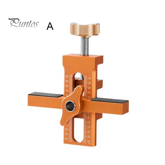 Adjustable Cabinet Door Assembly Tool with Drill Bit Set Portable Cabinet Door Installation Positioner Woodworking Tool