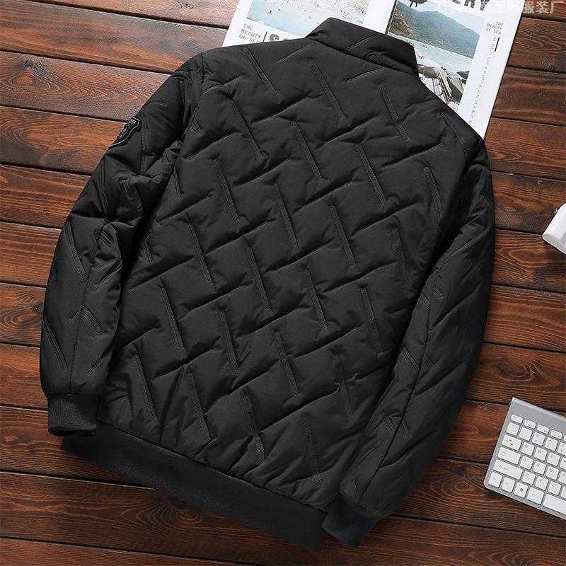 Herrenjacke Herbst und Winter neu Herren Baumwolljacke trendige kurze Stehkragen leichte Daunenbaumwolljacke Herren