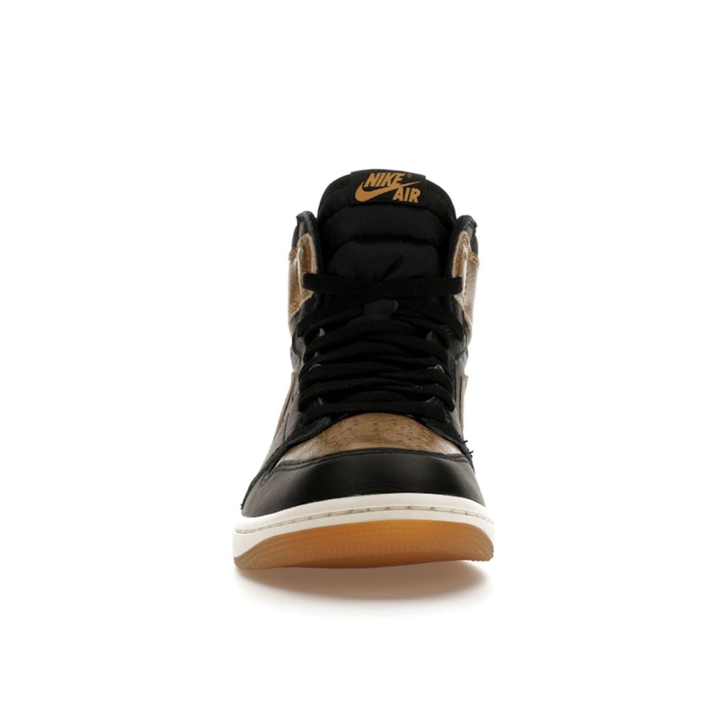 Air Jordan 1 Retro High OG Black Gold Unisex Sneakers Metallic-Gold Sail DZ5485-071