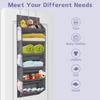 Over the Door Shoe Storage Organizer Hanging Fits 12 Pairs Shoes with 6 Mesh Pockets 6 Deep Large Pockets 50lbs Weight Capacity Behind the Door Shoe