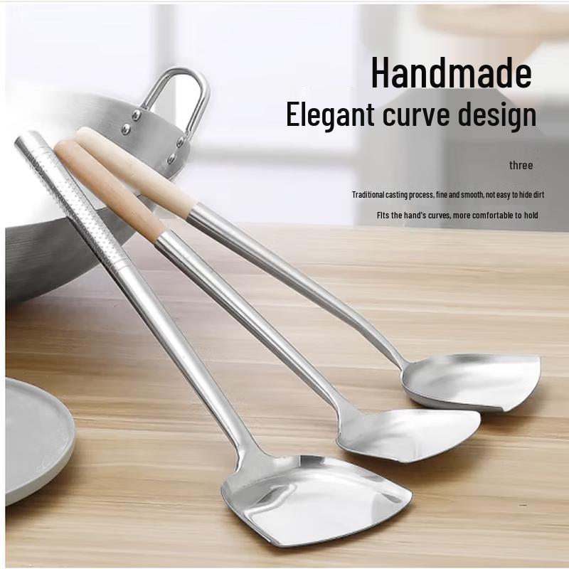 SIFAR Long Handle Stainless Steel Spatula