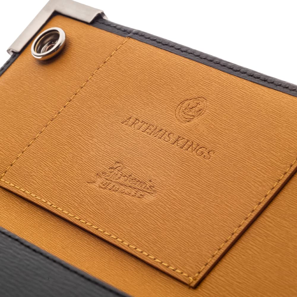 Artemis Classic Crown Corner Long Wallet (AK Collaboration) ACW0026, Men's Brand Name Leather Wallet