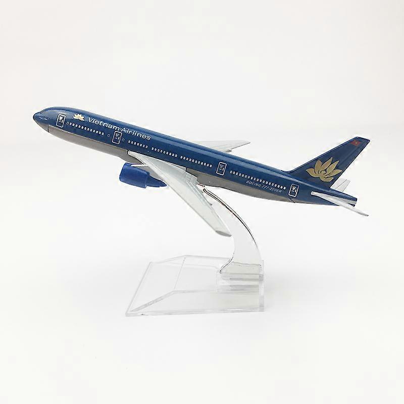 16CM Vietnam Airlines B777 Alloy Material Simulation Model Aircraft Souvenir Ornaments Toy Display Collection