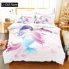 Cartoon Girl Bedding Set Duvet Cover Set 3d Bedding Digital Printing Queen Size Bed Set Fashion Design