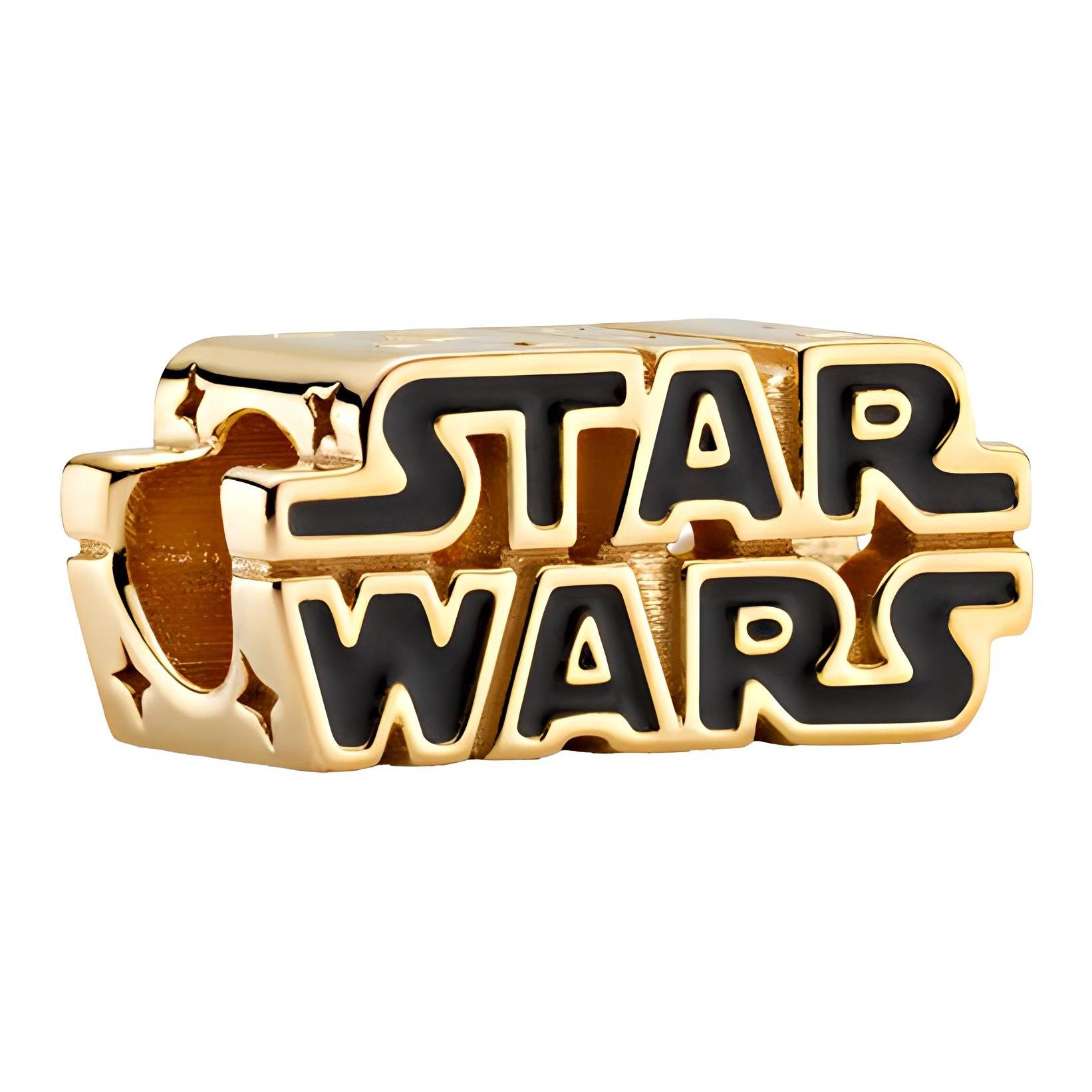 Pandora Star Wars Series Shining 3D Logo Charm Men Charm Gold 769247C01 Gold