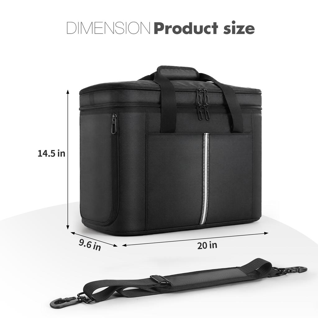 Carrying Case For Ecoflow Delta 3 Max Plus/Delta 3 Max Portable Power Station Storage Bag Waterproof for Ecoflow River 3/3 Plus