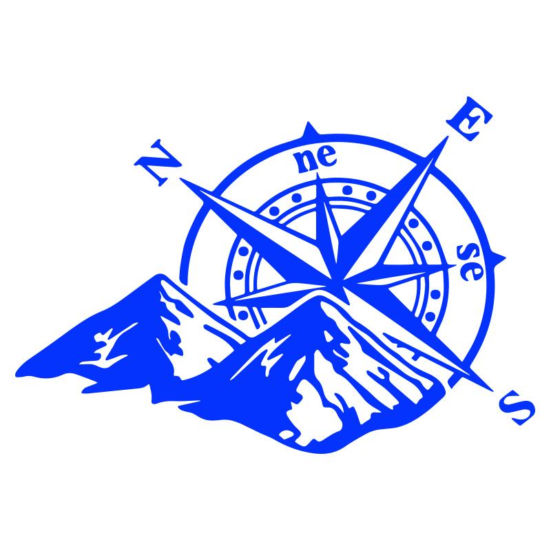 

HungMieh 16,6x12,7 см горный компас автомобильные наклейки забавные виниловые наклейки для стайлинга автомобилей мото-мотоциклы синий