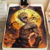 Naruto Uzumaki Flannel Blanket, High Quality Comfortable for All Seasons, Home Decor, Warmth and Comfort