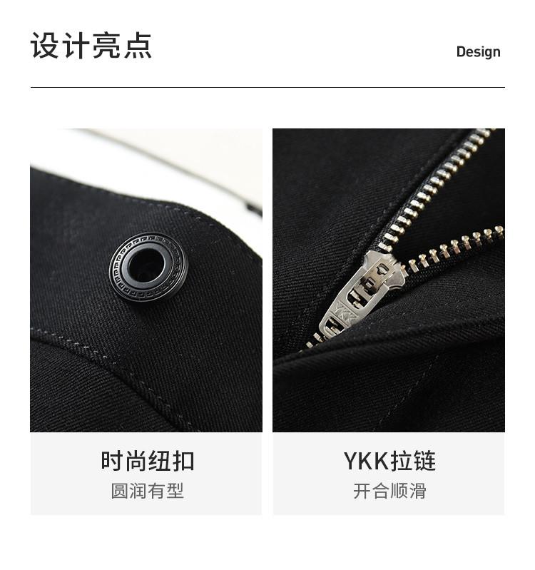 [3D Pants Design] Easy To Take Care of Solid Color Casual Men's Mid Waist Straight Leg Elastic Comfortable Trousers Men