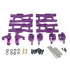 Wltoys 144001 144010 124007 124008 124016 124017 124018 124019 Metal Suspension Arms Steering Cup Hub Carriers Set Upgrade Parts