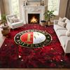 Feyenoord Rotterdam Carpet Door Mat for Living Room or Bedroom Protective Mat Under Chair Office Decoration Christmas Gift Birthday Present