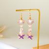 Bohemian Ocean Style Long Earrings for Women Exquisite Handmade Shell Conch Starfish Pendant Earring Summer Beach Party Jewelry