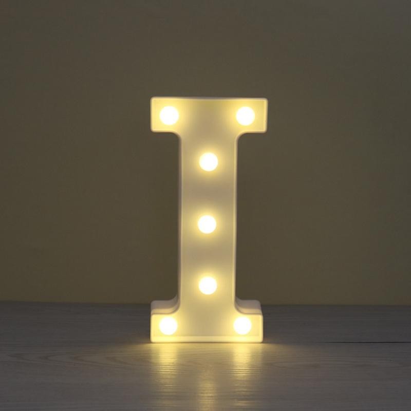 LED Marquee Letter Character Lights A - Z Alphabet Light Up Sign Decor