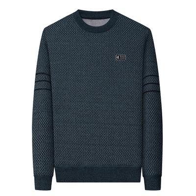 Winter New Ferret Velvet Plus Velvet Sweater for Middle-aged Men Round Neck Thickened Warm Bottoming Shirt for Men