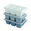 3Pcs Ice Cube Tray Reusable Versatile Easy Operation Silicone Ice Cube Maker Tray Ice Cube Mold with Lid for Home