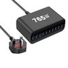 New Gallium Nitride 800W Multi-port PD Desktop Charger with AU Plug Adapter