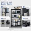 Floor-standing Detachable Kitchen Storage Rack with Wheels and Pot Holder for Microwave and Oven