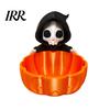 Kleiner Pflanzenständer Halloween-Süßigkeitenschale, 3D-gedruckter Sensenmann Snackhalter Schale, Gruselige Lustige Saisonale Wohnaccessoires Skelett Servierschale