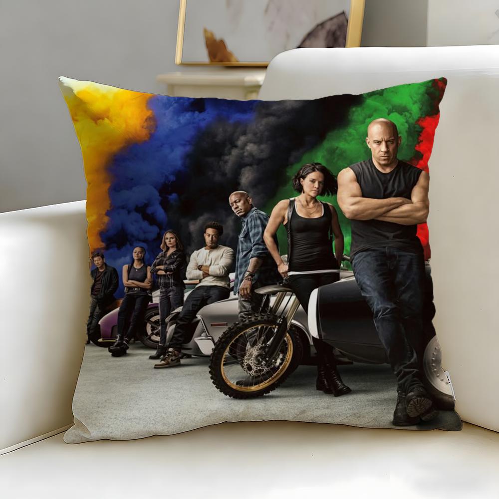 Movie Series The Fast The Furious Cushion Cover Soft & Easy-Wash Pillow Case – Versatile For Couch, Bed, Travel And Office