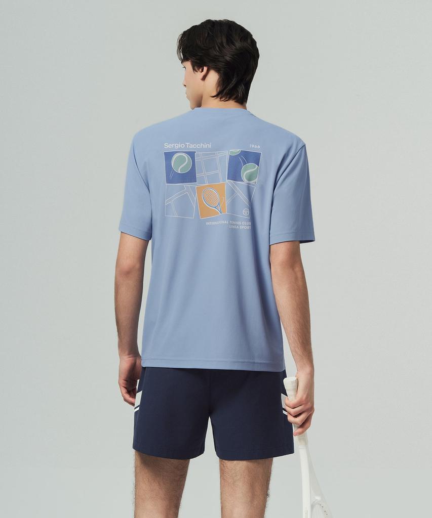 SERGIO TACCHINI U Rayfresh Graphic Short Sleeve T-Shirt (L.Indigo)