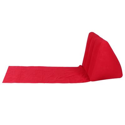 Household Inflatable Triangular Back Support Pillow Portable Folding Cushion Indoor OutdoorRed