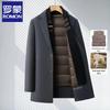 Men's Winter Wool Blend Suit Collar Overcoat