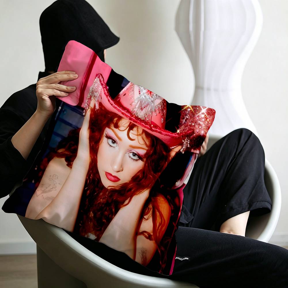 C-Chappell-Roan Bold-Glamorous 45*45cm Cushion Cover Pillow Cover Decor Pillowcase Home Pillowcase for Couch Pillow