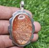 Natural Sunstone Pendant 925 sterling silver pendant gemstone pendant oval shape pendant gift for her