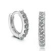 Fast Ship Newest Luxury Romantic Women Jewelry   Copper Plated Rhinestone Crystal Hoop Earrings For Women