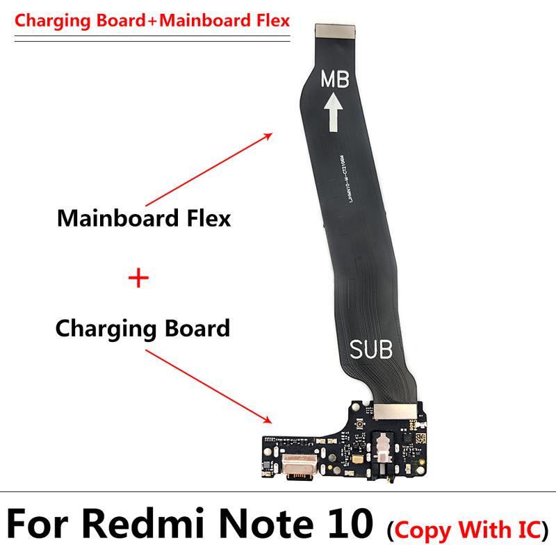 Xiaomi Redmi Note 10 Pro 10s 11 11s Pro 4G 5G için Test Edildi USB Şarj Portu Dock Kartı Konektörü Ana FPC Anakart Esnek Kablo