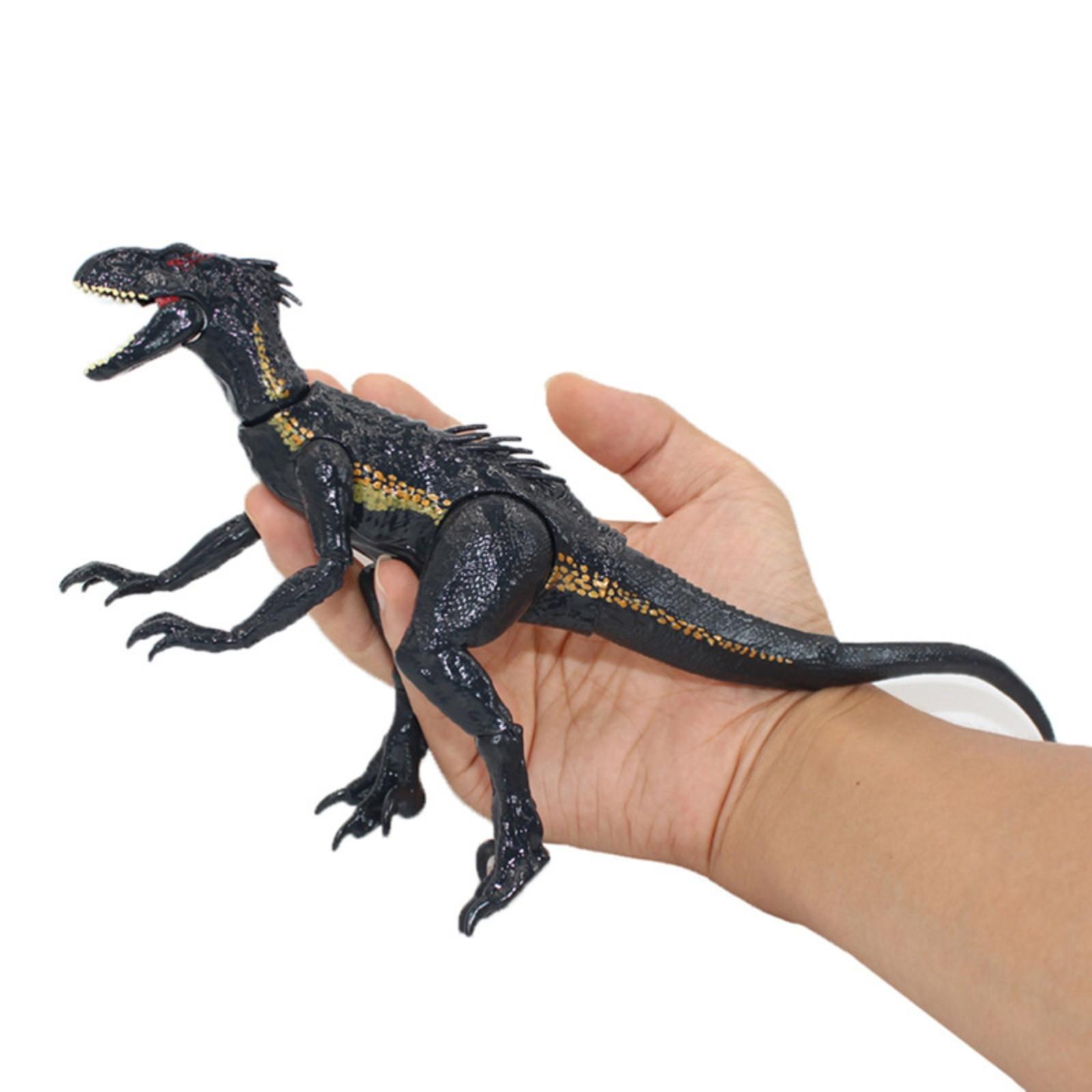 

Simulation Movable Dinosaur Toy Model Figurine One Size чорний