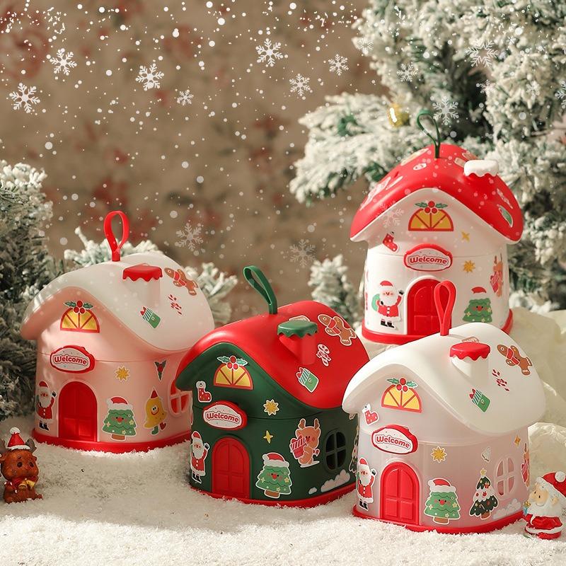 Christmas Eve Storage Box Lightweight Candy Gift Box Christmas Gift Box Non Toxic Children'S Piggy Bank For Gift Packaging