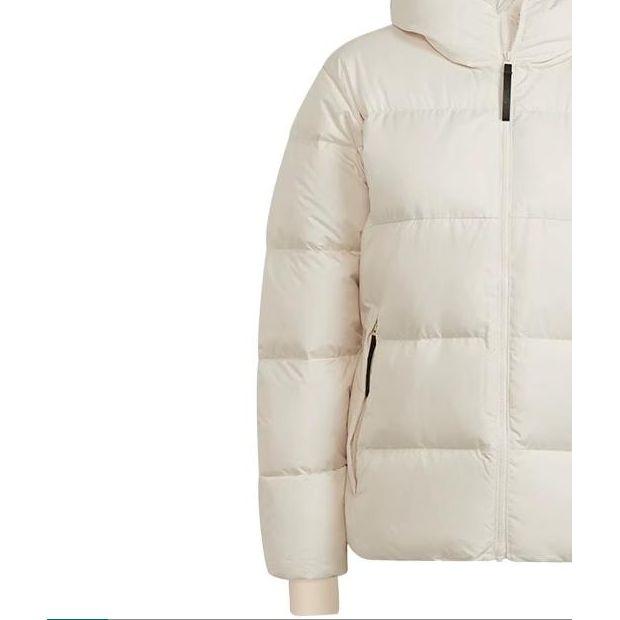 Adidas Sports Hooded Warm Down Jacket Women Jackets Off-White H14171