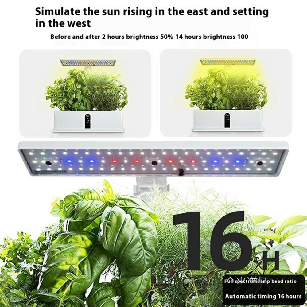

Halo-03 9-Hole Smart Hydroponics Plant Growing System Indoor Vegetable Flower Pot with LED Grow Light White/EU Plug