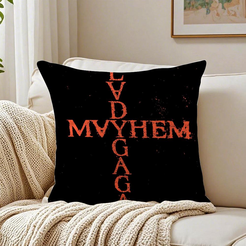 Mayhem Pop American Singer LLady Gaga Cushion Cover Pillowcase Antidustmite Living Room Sofa Decor Cushion Room