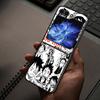 Harde Telefoonhoesje voor Samsung Galaxy ZFlip5 ZFlip6 ZFlip4 Z Flip 7 6 5 4 3 ZFlip7 FE ZFlip3 One Piece Anime Monkey D Luffy