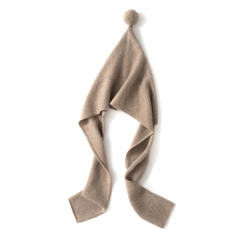 Women's Cashmere Knit Hat & Scarf Set - Stylish, Versatile, Warm Neck Protection Accessory