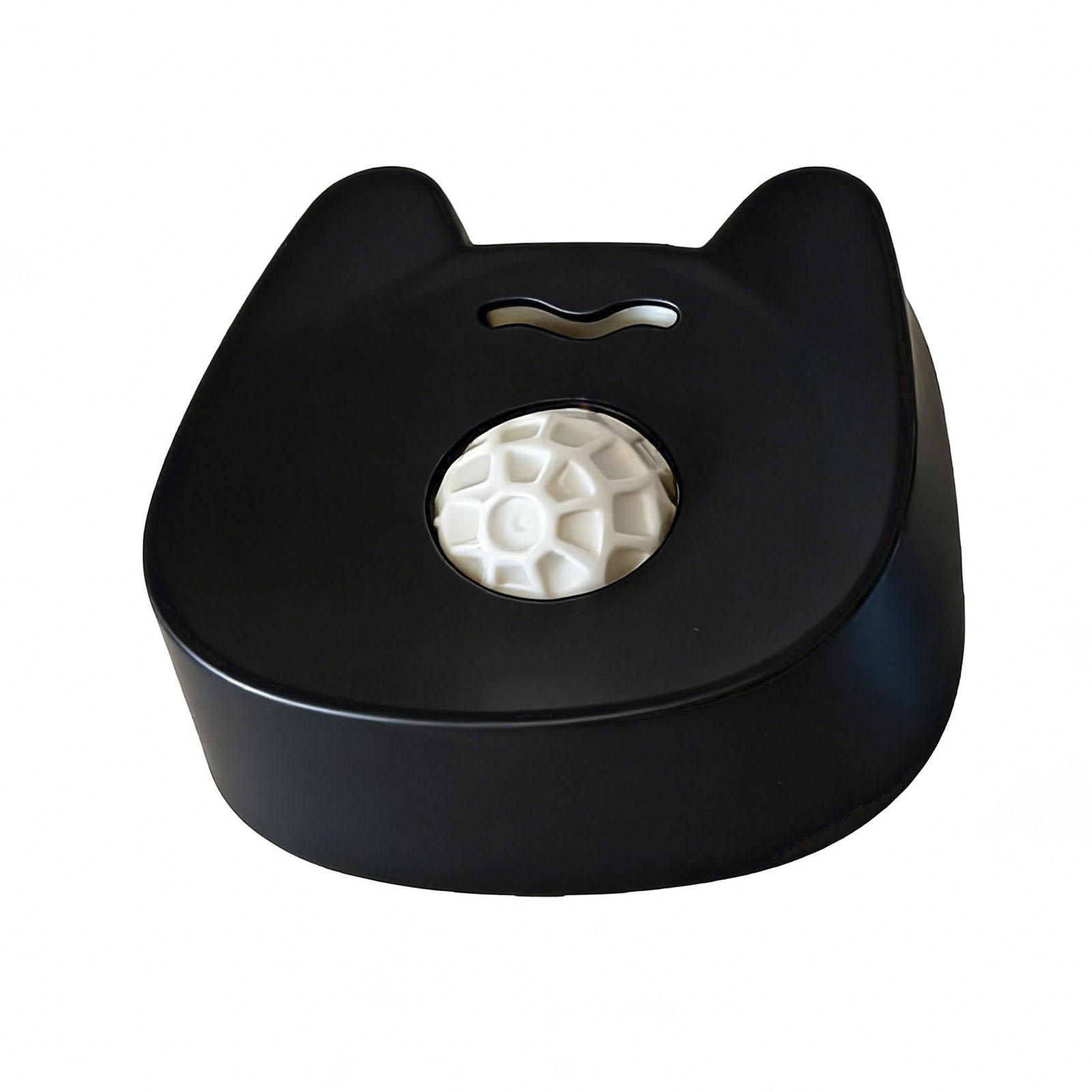 

Yogurt Pup Lick Toy for Liquid Treats Bone Broth Yogurt Entertained Ball-in Pet Slow Feeder Lick Toy for Small and Medium Breeds чорний