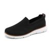 Fashion Retro Style Men's Casual Shoes Lightweight Knitted Walking Shoes Breathable Mesh Outdoor Traveling Flat Shoes