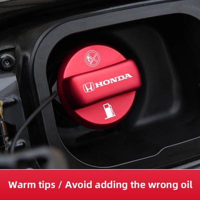 Gbnzy9 Car Oil Tank Protect Cover Refuel Fuel Tank Cap Accessories For Civic Fit Jazz Accord Pilot CRV Odyssey Passport City Shut