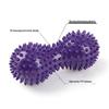 PVC Peanut Shape Massage Yoga Fitness Ball Stress Relax Body Spiky Massager