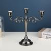 Metal Zinc Zinc Alloy Candle Holder 3/5 Arms Candelabrum Wedding Decorations European Candlestick  Banquet
