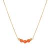 Vintage Necklace Featuring Natural Stone Adjustable Length Necklace Stainless Steel Texture Present for Women and Girl