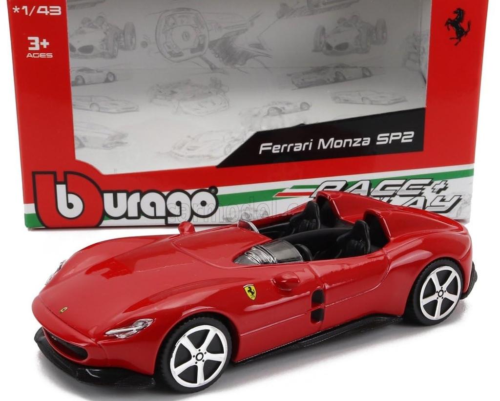 Blago Ferrari Monza Miniature Car 1/43 FERRARI MONZA SP2 2018 (Red)